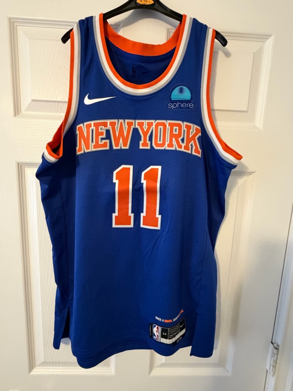Nike Blue & Orange New York #11 Basketball Jersey